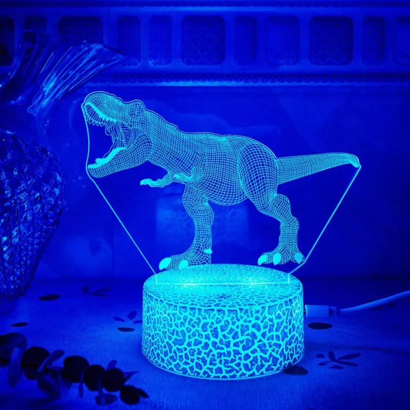 Laua-LED-lamp MANTA SNL117RGB RGB 3D dinosauruse valgusdekoor