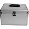 MEDIARANGE BOX76 - karbikorpus - 300 plaadile - Hõbedane - Flanell - Plast - Puit - 120 mm - Alumiinium