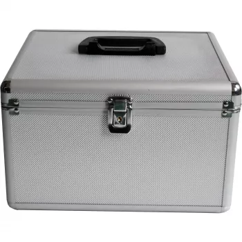 MEDIARANGE BOX76 - karbikorpus - 300 plaadile - Hõbedane - Flanell - Plast - Puit - 120 mm - Alumiinium