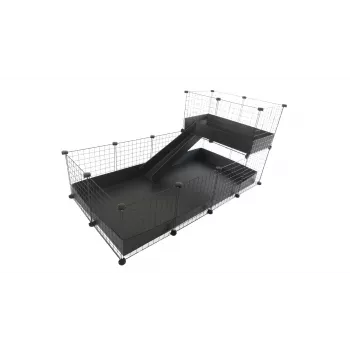 C&C modulaarpuur ühekorruseline 4x2 + Loft 2x1 + Must kaldtee
