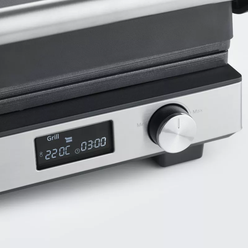 Kontaktgrill Severin KG 2380 must hõbedane 2000W roostevaba teras