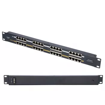 Extralink PoE-injektor 16 pordiga 16x 100Mb/s RJ45, riiulipaigaldatav