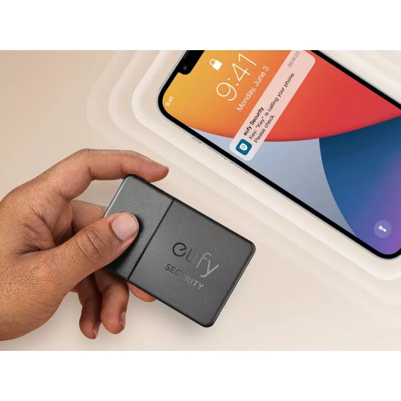GPS-jälgija Eufy SmartTrack Card Must Universaalne Aku kestvus 26280 h