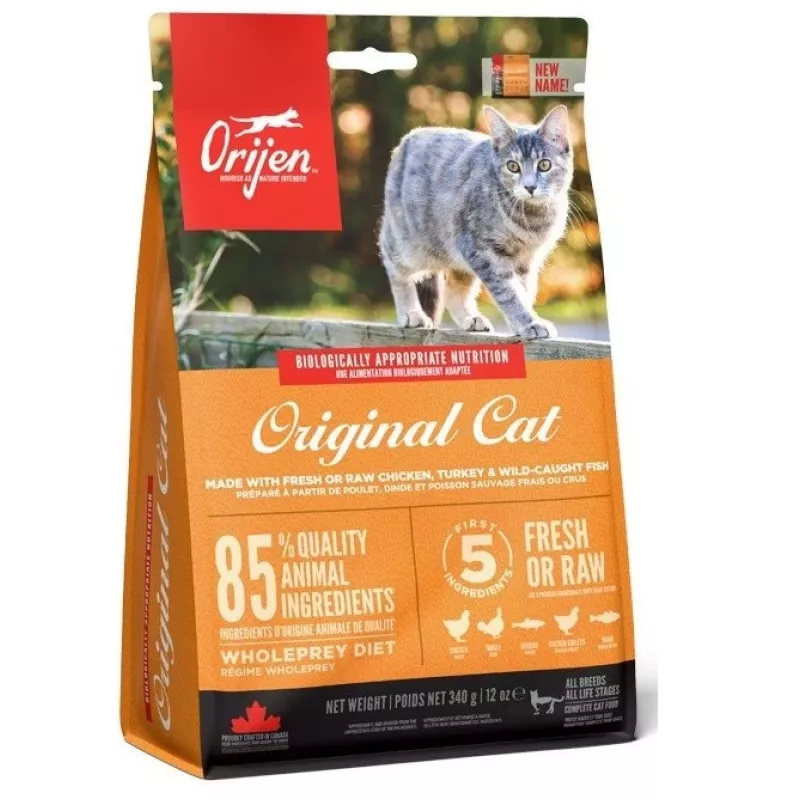 Orijen Cat & Kitten kasside kuivtoit kana, kala, kalkun 340 g
