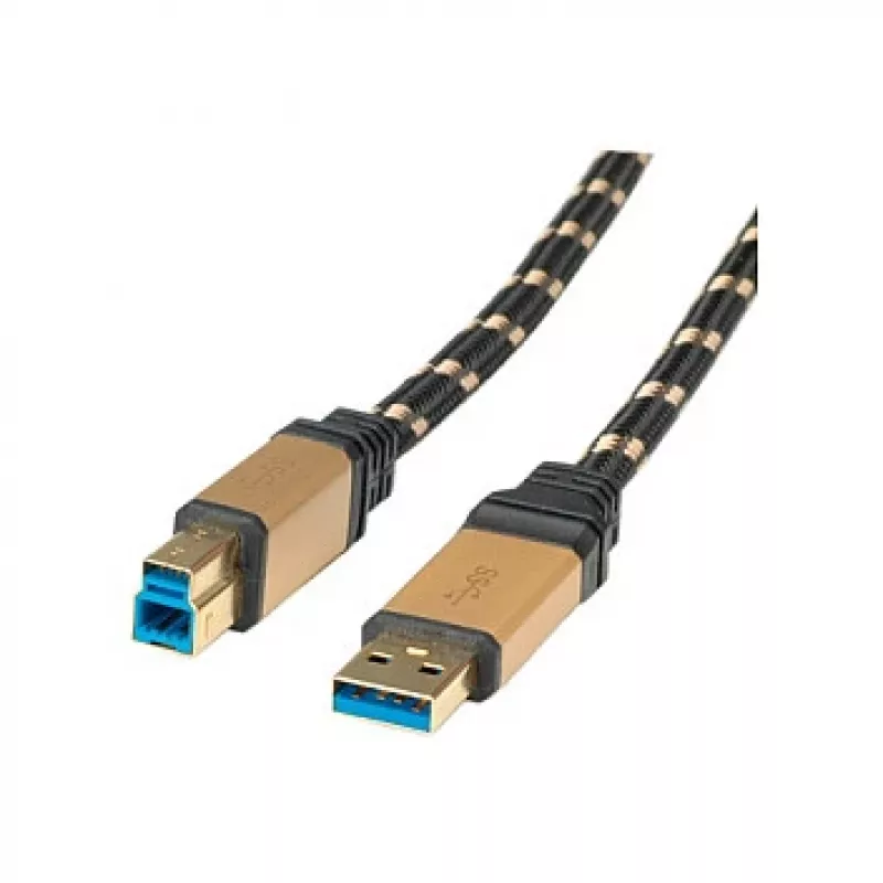 ROLINE Gold – USB-kaabel – USB tüüp A (isas) USB tüüp B (isas)