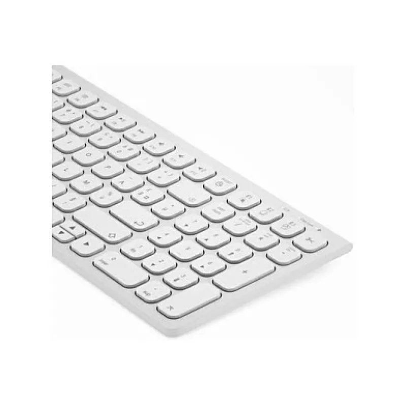 Alogic Echelon Compact USB-C BT klaviatuur saksa+hiir valge - klaviatuur - USB Type C - klaviatuur - USB Type C