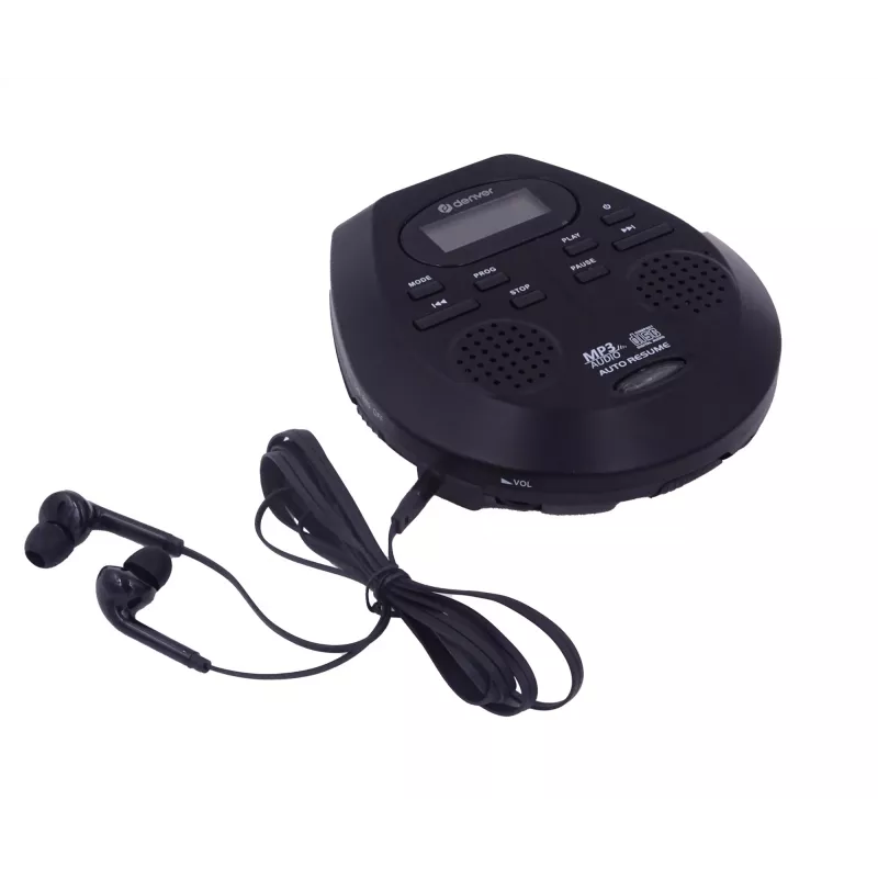 Kaasaskantav CD-mängija Denver DMP-395B must MP3-esitus LCD-ekraan