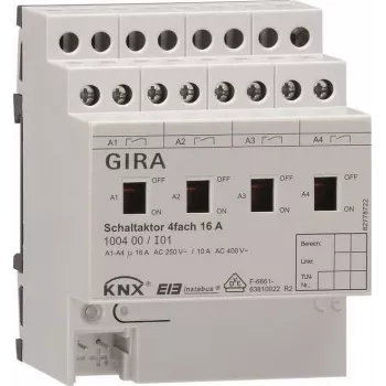 GIRA 100400 lülitusajam 4-kanaliline 16A KNX/EIB REG