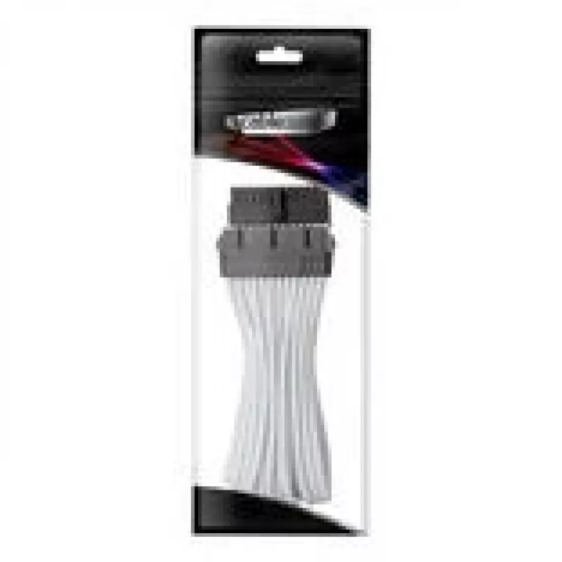 CableMod Pro ModMesh 24-kontaktiline ATX pikenduskaabel, 30 cm - valge