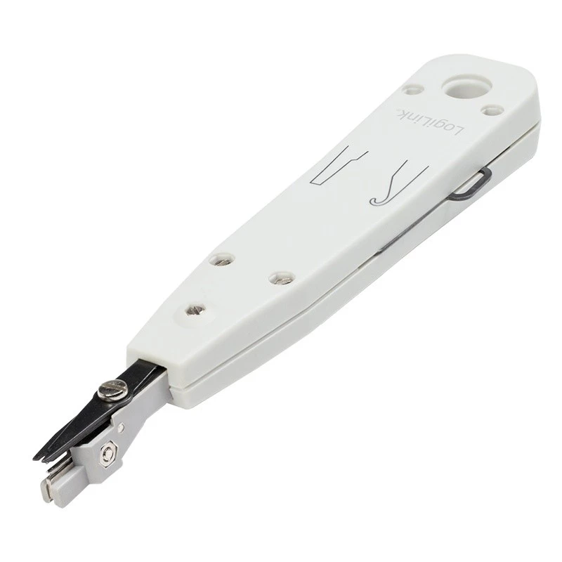 Kaablikrimper LOGILINK WZ0001A RJ45/RJ11 jaoks, sisseehitatud lõikur ja eemaldaja, valge