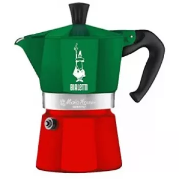 Moka pot Bialetti 0005322 manuaalne kohvimasin 0,13 L Roheline Punane