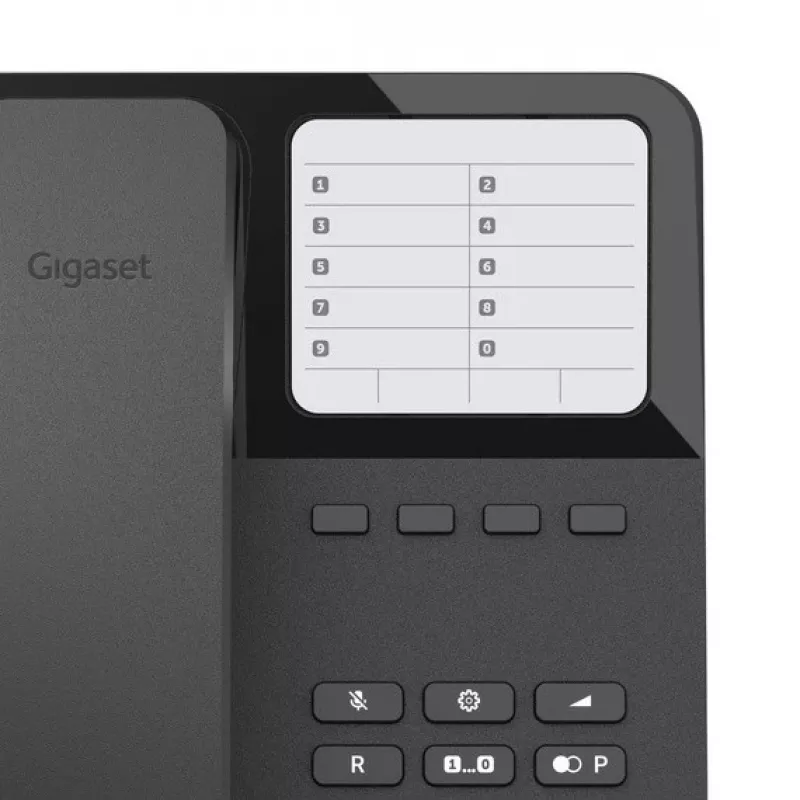 Juhtmega lauatelefon Gigaset Desk400 — juhtmega lauatelefon, must, mudel DESK 400
