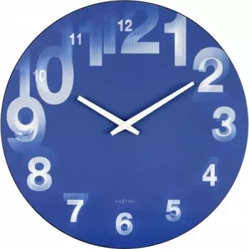 NeXtime kell 3077bl 3D, Ø39,5 cm, seinakell, sinine/valge