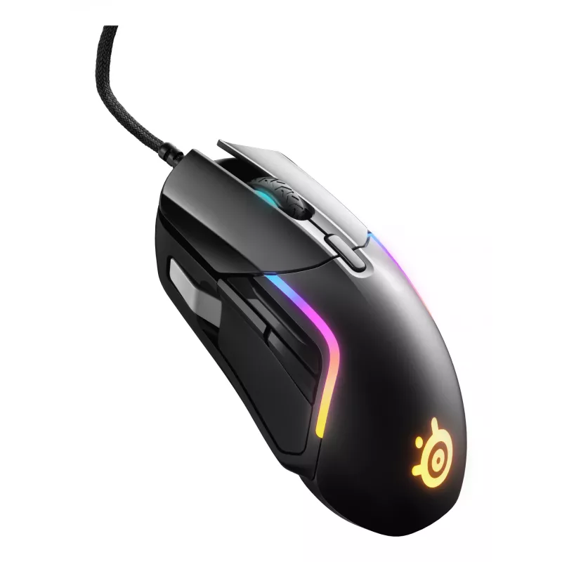 Mänguhiir STEELSERIES Rival 5 — paremakäeline, TrueMove Air andur, 18 000 DPI, 9 programmeeritavat nuppu, USB Type-A, IP54