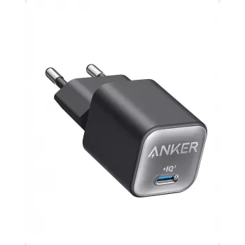 Sisemaine vahelduvvoolu laadija Anker 511 Nano 3 — 30 W, 1× USB-C, 100–240 V, must
