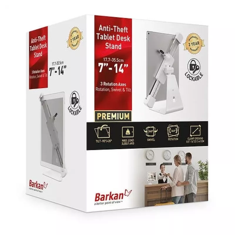 Tahvelarvuti turvakorpus Barkan T71HL 35,6 cm universaalne valge