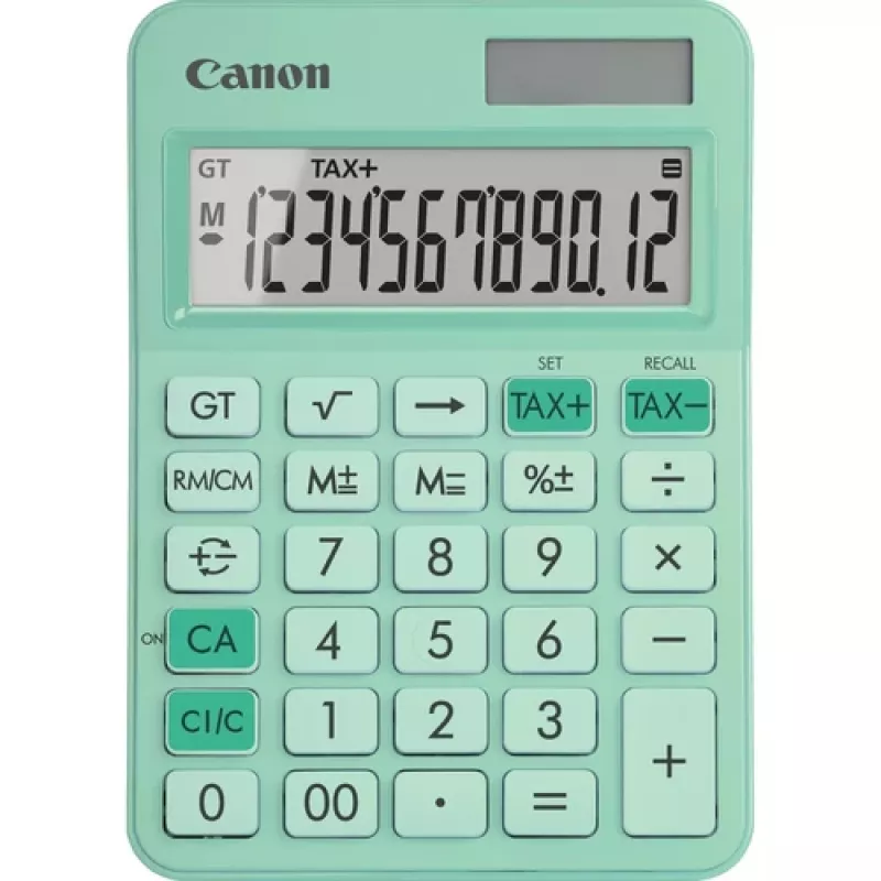Basic Calculator Canon LS-125KB 12 Digits roheline