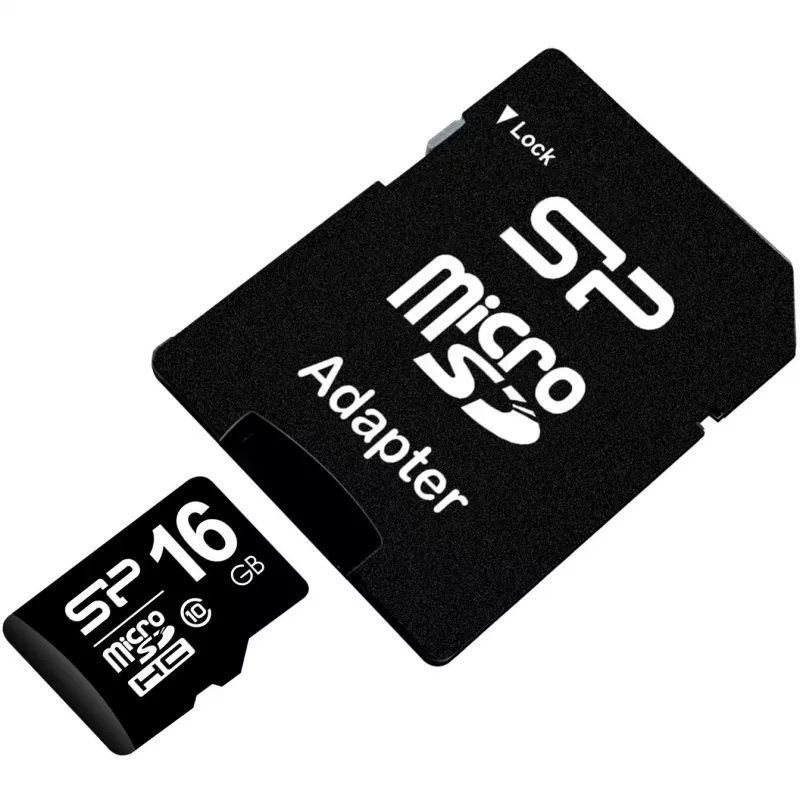MicroSDHC mälukaart Silicon Power 16 GB Class 10 UHS-I U1 40 MB/s, veekindel, must