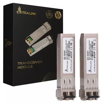 Extralink SFP+ moodul 10G 2-pakk, 10 Gbps, 850 nm, 300 m, mitme režiimiga