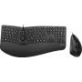 Perixx PERIDUO-505B, DE, klaviatuuri- ja hiirekomplekt, USB-kaabel, ergonoomiline, must (PERIDUO-505B)