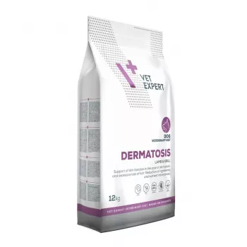 Kuiv koeratoit VETEXPERT Dermatosis Lamb & Krill 12 kg — veterinaardieet nahahaigustele, valk 24%, rasv 17%
