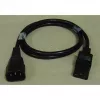 Wentronic Goobay Kaltgeräte Verlängerung, 2 m, Schwarz - Gerätestecker C14 (Kaltgeräteanschluss) > Gerätebuchse C13 (Kaltgeräteanschluss) (50081)