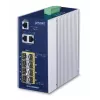 Hallatav võrgukommutaator PLANET IGS-10080MFT — 2 x Gigabit RJ-45, 8 x SFP, 12–48V DC, hallatav, IP30