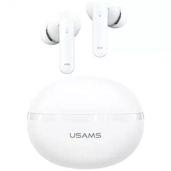 Bluetooth-kõrvaklapid Usams TWS E02 ANC+ENC valge