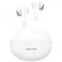 Bluetooth-kõrvaklapid Usams TWS E02 ANC+ENC valge
