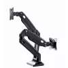 Monitorialuse alus GEMBIRD MA-DA2-03 kuni 35-tollistele ekraanidele, klamber, VESA 75x75–100x100, 20 kg, must, kahe ekraani tugi