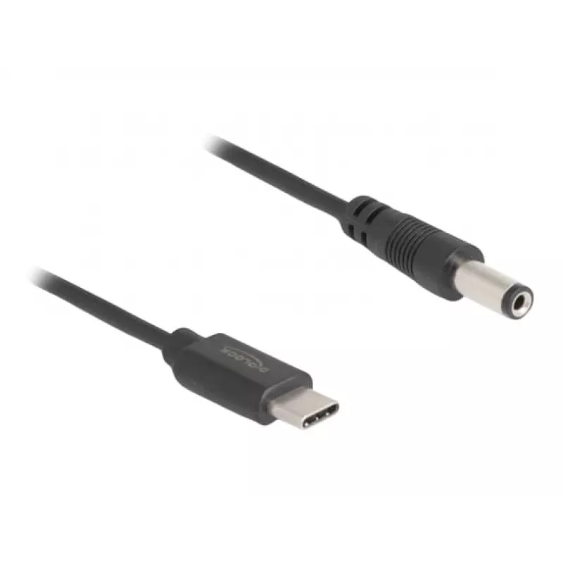DeLOCK USB USB-C toitekaabel 1m 5,5 x 2,1 mm isane 5V 1,5A