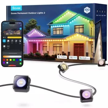 Govee Permanent Outdoor Lights 2 nutikas seinavalgusti Wi-Fi/Bluetooth