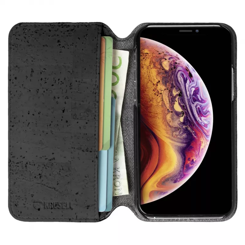 Folio Case Krusell Birka iPhone 11 Pro Max 16,5 cm Must