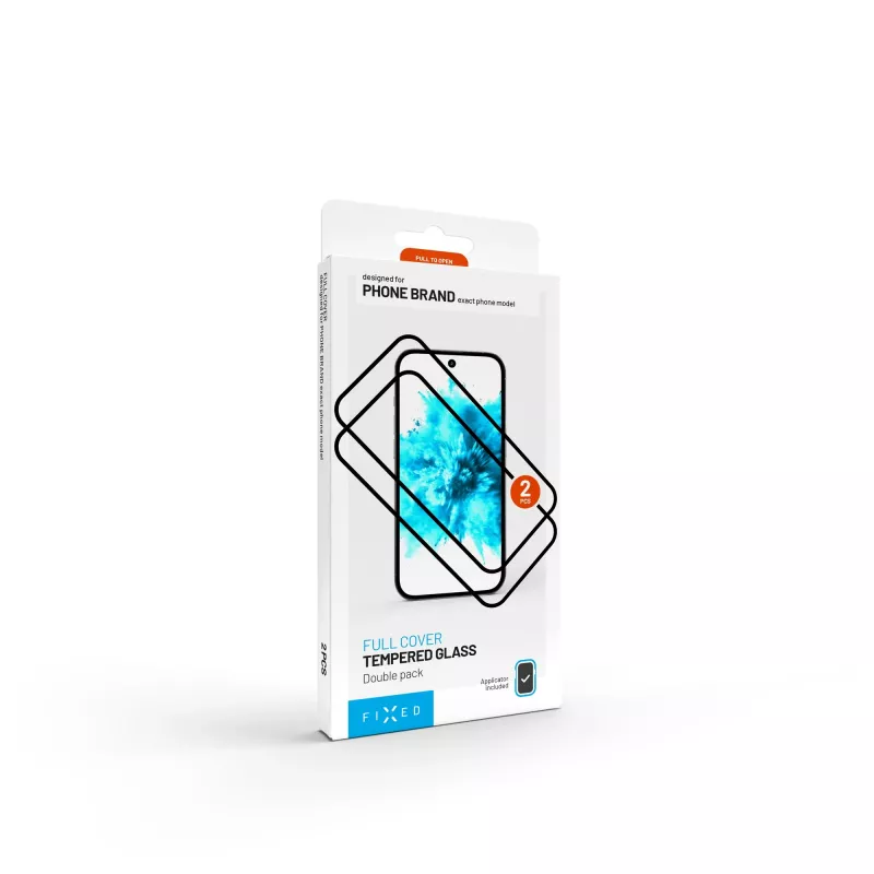 Karastatud klaasist ekraanikaitse FIXED Full Cover 2.5D Samsung Galaxy S26 Ultra jaoks, 2 tk, must