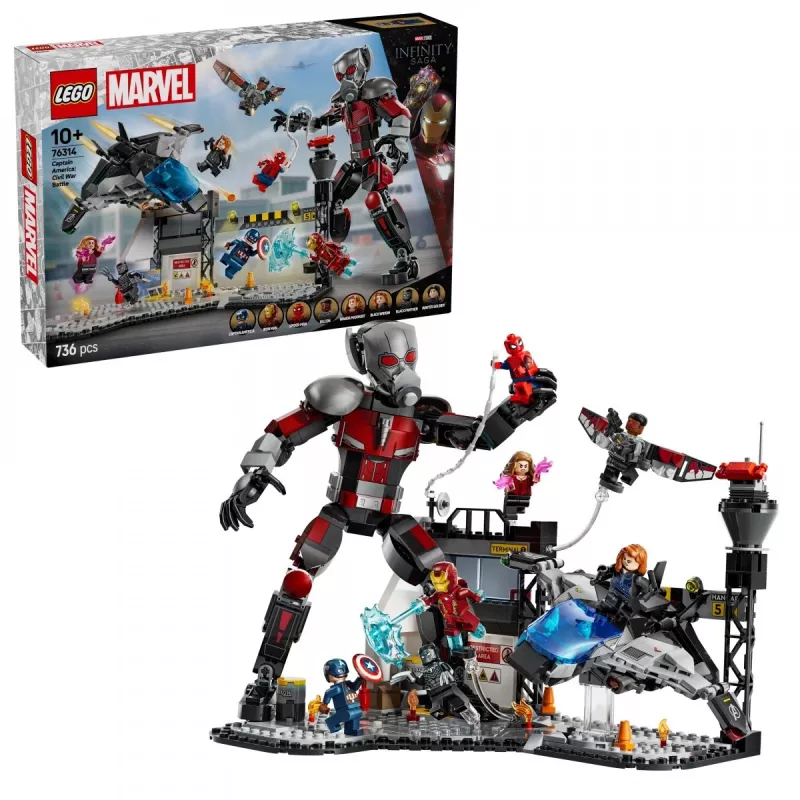 LEGO MARVEL 76314 Kapten Ameerika: Kodusõja lahing