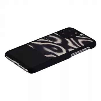 Nutitelefoni ümbris man and wood iPhone 11 Pro jaoks — leopardimustriga must kaitseümbris