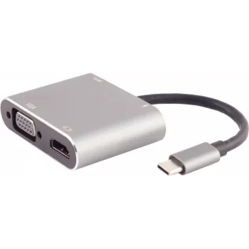 Sülearvuti dokk S/CONN 14-05026 juhtmega USB 3.2 Gen 1 USB-C hall