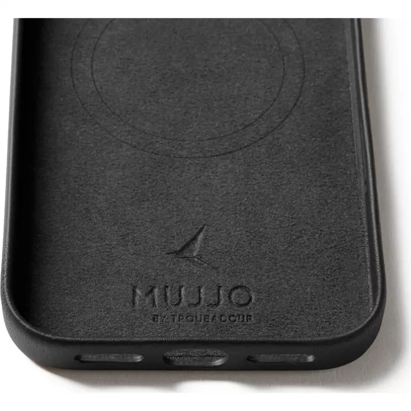 Mujjo Full Leather Case ümbris iPhone 17 Pro Max must