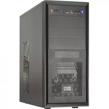 Arvutikorpus Inter-Tech ATX IT-8862 Plaid, värv must