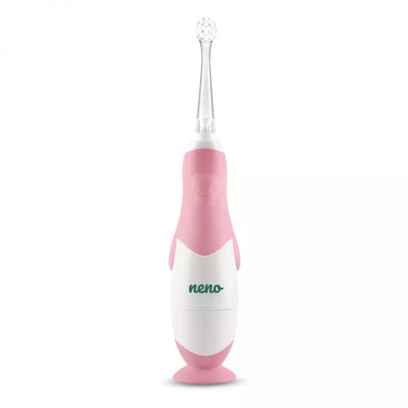 Elektriline hambahari neno Denti Pink lastele — vibreeriv, pehmed harjased, AAA patarei, 2-minutiline taimer