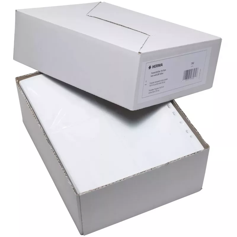Fototaskud HERMA Fotophan 10x15 cm portree valge 250 tk
