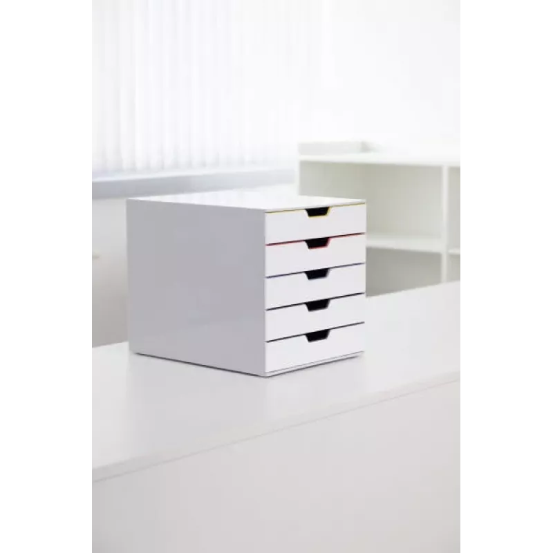 Failide hoiukast Durable VARICOLOR Mix 5 plastikust mitmevärviline valge 762527