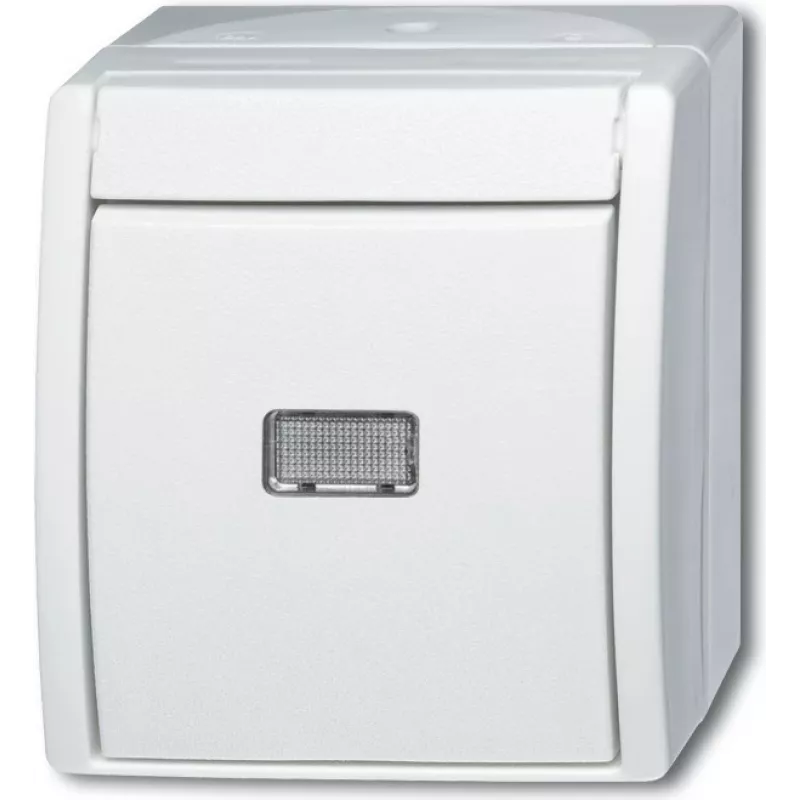 BUSCH JAEGER 1484-0-0381 - Nupud - Valge - IP44 - CE - 74 mm - 55 mm