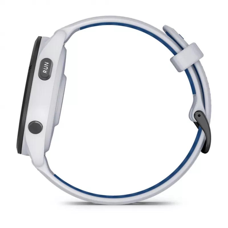 Nutikell GARMIN Forerunner 265 — 46 mm GFRP korpus, AMOLED 1.3 tolli, GPS/GLONASS/Galileo, 15-päevane aku, 5 ATM, silikoonist rihm