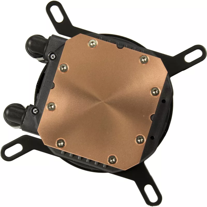 Universaalne vedelikjahuti INTER-TECH LC-360 RGB — 12 cm ventilaator, hüdrauliline laager, must