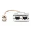 Plaastrikaabli adapter Digitus CAT 5e varjestatud 1:1