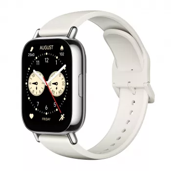Nutikell Xiaomi Redmi Watch 5 Lite — 1,96-tolline AMOLED, GPS, 470 mAh, kuldne korpus, valge TPU-rihm