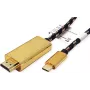 ROLINE 11.04.5847 USB-graafikaadapter 3840 x 2160 pikslit Must - Kuldne (11.04.5847)