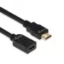 HDMI pikenduskaabel MediaRange MRCS256, HDMI 2.0, 18 Gbit/s, ARC, HDMI Type A-pistik emasele, 2 m, must
