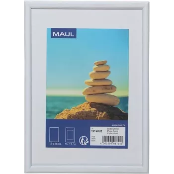 MAUL 1934802 - Einzelbilderrahmen - MDF-Platten - Kunststoff - Polycarbonat (PC) - Weiß - Tisch - 13 x 18 cm - Rechteckig